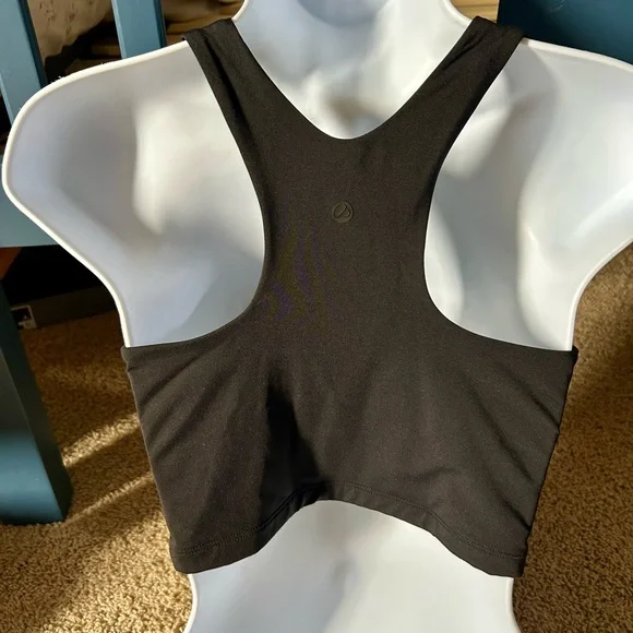 Black Racerback Sports Top - Picture 2 of 4